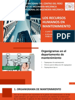 Los Recursos Humanos en Mantenimiento