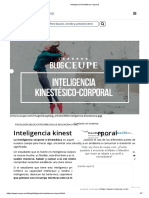 Inteligencia kinestésico-corporal