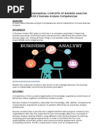 Business Analysis Competencies