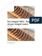 Receta Pan Integral