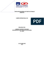 INFORME DE INSPECCIÓN ERGONÓMICA DE PUESTOS DE TRABAJO OPERATIVO Coimtex