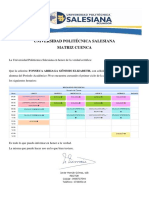 Certificación Horario Elizabeth Fonseca