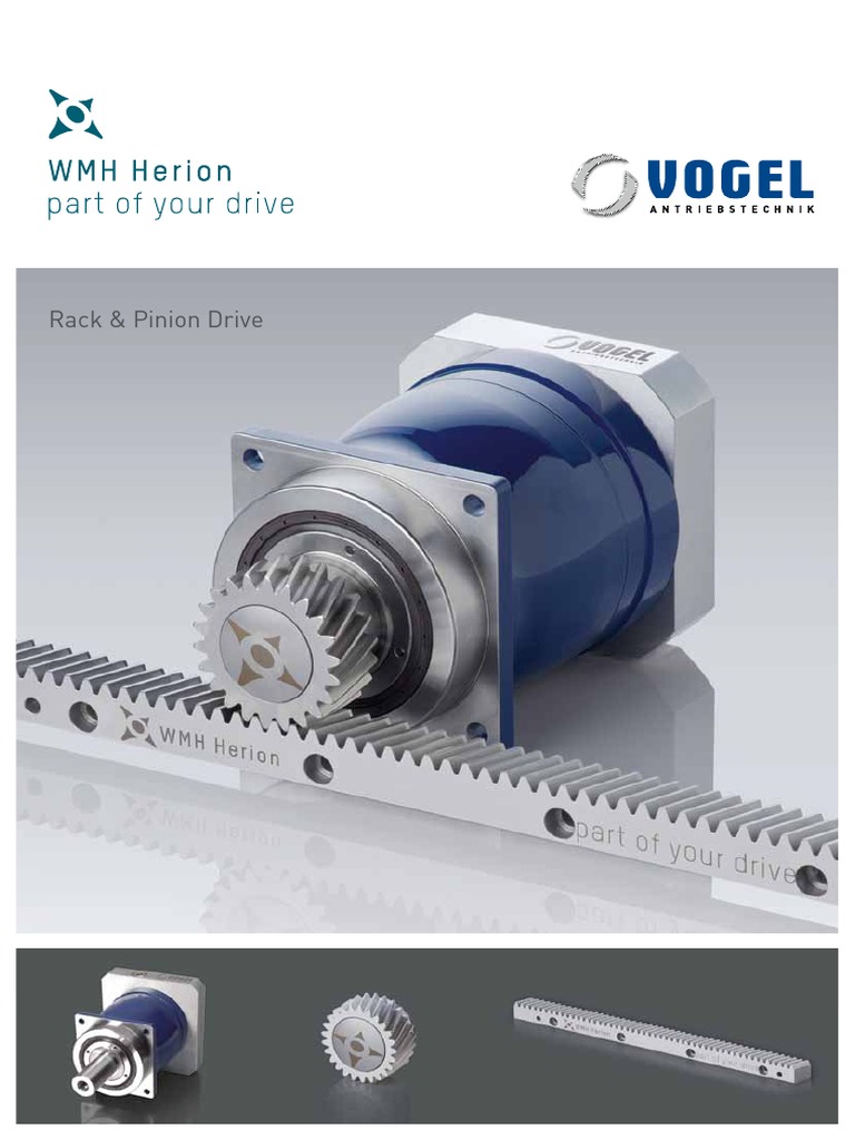 WMH Herion Catalogue Rack and Pinion Drive, PDF, Transmission (Mechanics)