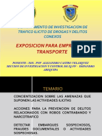 Prevención delitos transporte