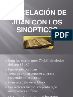 EXPOCISIÓN Relacion de Juan Con Los Sinopticos