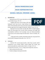 Laporan Pendahuluan Asuhan Keperawatan Gagal Ginjal Kronik (GGK)