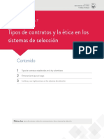 Tipos de contratos laborales y procesos de selección