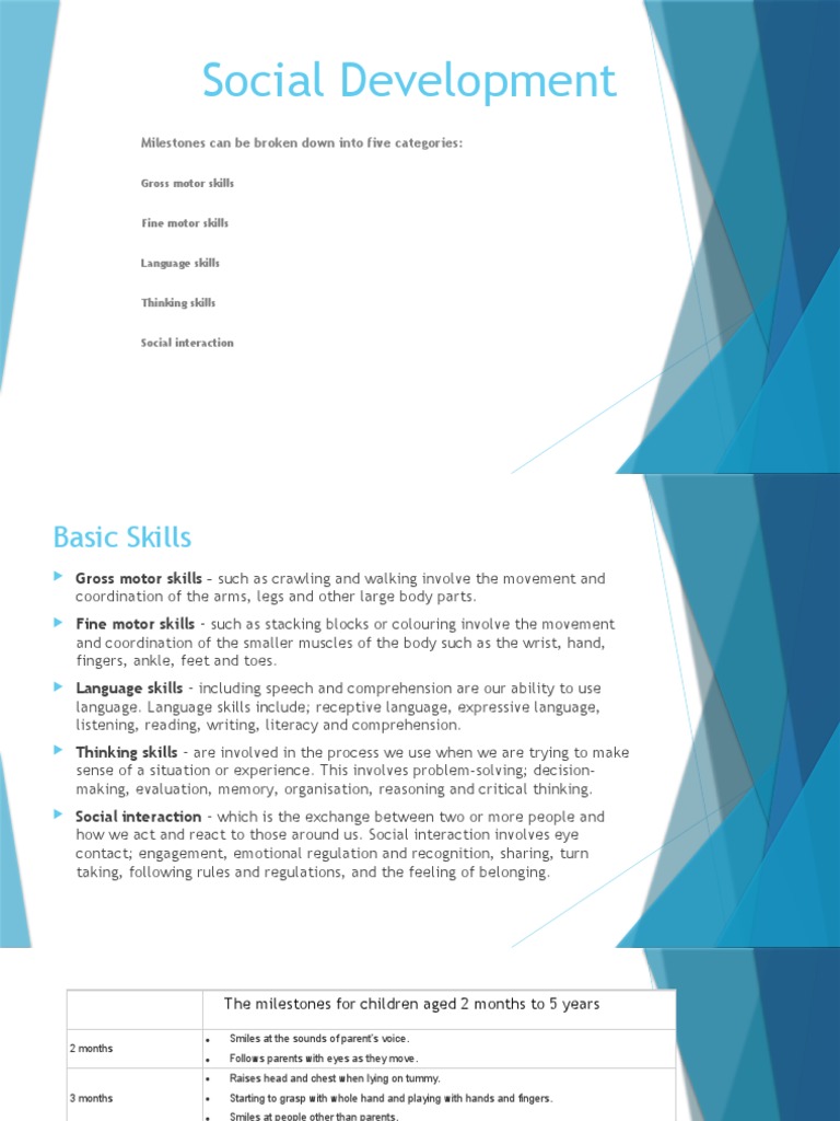 Child Development Milestones Explained | PDF | Emotional Self ...