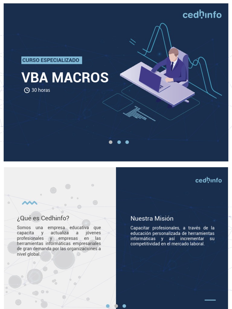 Curso de VBA y Macros en Excel | PDF | Microsoft Excel | Visual Basic ...