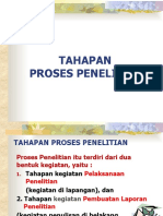 Tahapan Proses Penelitian