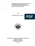 Studi Model Periodik Dan Stokastik Curah Hujan Harian Untuk Mencari Data Hilang (Studi Kasus Stasiun Hujan PH.119, Danau Way Jepara, Lampung Timur)