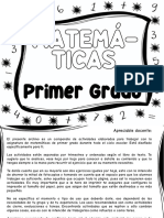 GUIA DE Matematicas para Primer Grado