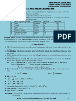 Units and Measurement MCQ