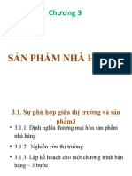 Chương 3: sản phẩm nhà hàng- Môn quản lý dịch vụ ẩm thực- IUH 