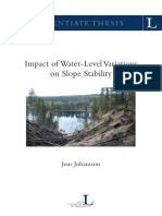 Water Level Fluctuations and Slope Stability