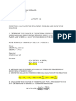 General Chemistry - Problem Solving