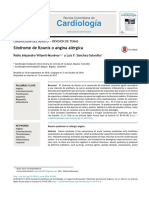 Cardiología: Síndrome de Kounis o Angina Alérgica