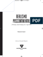 ERNESTO CASTRO Realismo Poscontinental. Ontologia y Epistemologia Para El Siglo XXI 2020