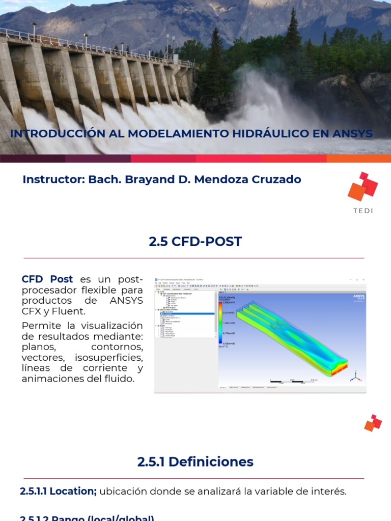 Introducción a CFD-Post en ANSYS | PDF | Presión | Agua