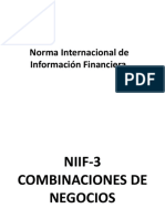 Norma Internacional Informacion Financiera Niif 3 Combinaciones Negocios