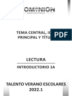 Lectura_Introductorio 1A_Tema central, idea principal y título_clase