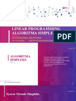 Linear Programming Algoritma Simpleks