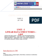 Department of Computer Science and Engineering: Cs8391 Data Structure