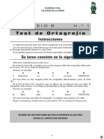 Test 1 Ortografia PDF