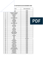 Data Rapid Test Dan Antigen Bulan Desember 2020