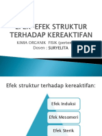 Efek-Efek Struktur Terhadap Kereaktifan