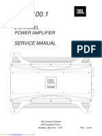 Service Manual: 2 Channel Power Amplifier
