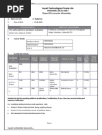 Suyati Technologies Private LTD.: Personnel Data Sheet Please Fill in Accurate Information