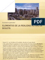 Elementos de La Realidad Actual de Bogotá