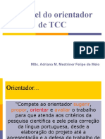 papel do orientador do tcc