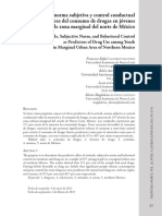 Actitud, Norma Subjetiva y Control Conductual Como Predictores Del Consumo de Drogas en Jóvenes de Zona Marginal Del Norte de México