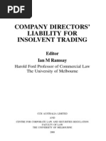 Law Mono-Insolvent Trading