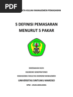 Download DEFINISI PEMASARAN by Nugroho Senopratomo SN56074582 doc pdf