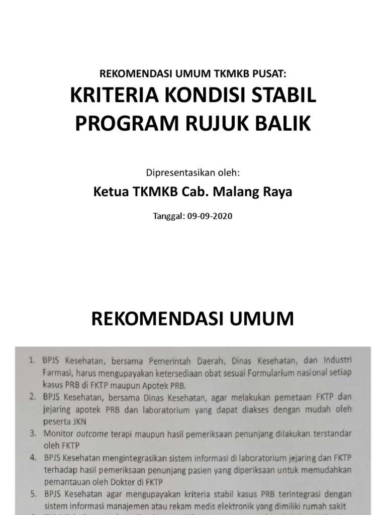 Kriteria Stabil untuk Rujuk Balik Pasien | PDF | Sains & Matematika