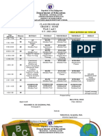 Department of Education: Class Program Grade 2 - Rose Week 1 and 3 S.Y. 2021-2022