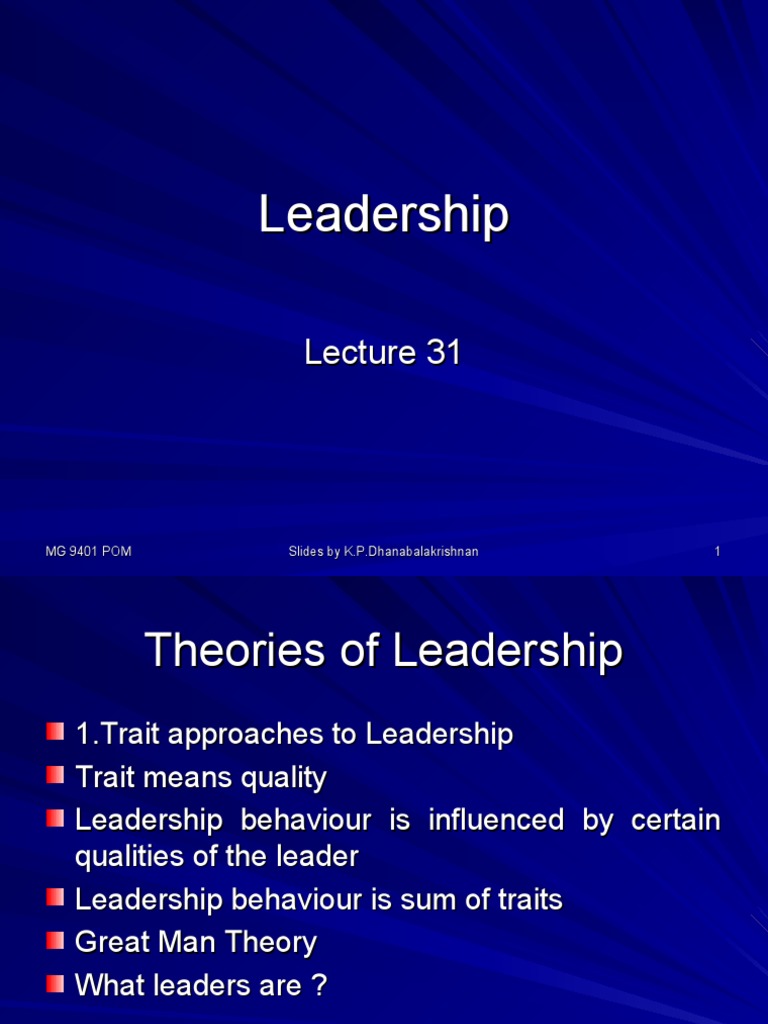 Lect6 Directing Leadership | PDF | Leadership | Behavioural Sciences