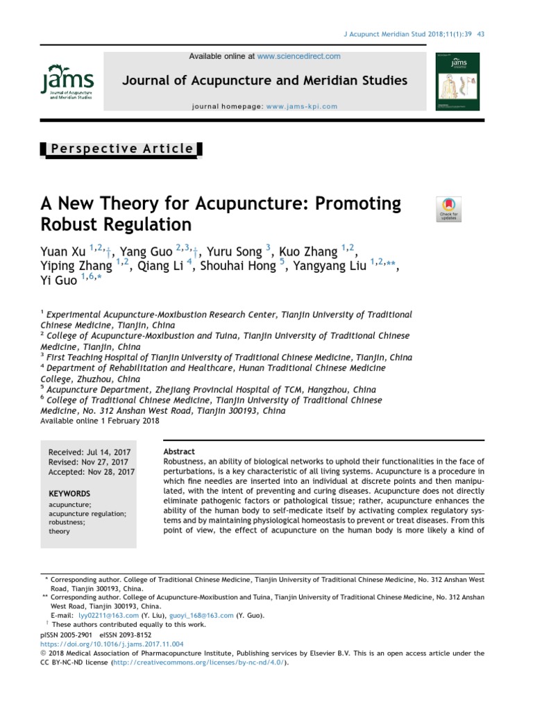 Acupuncture's Role in Enhancing Robustness | PDF | Traditional Chinese ...