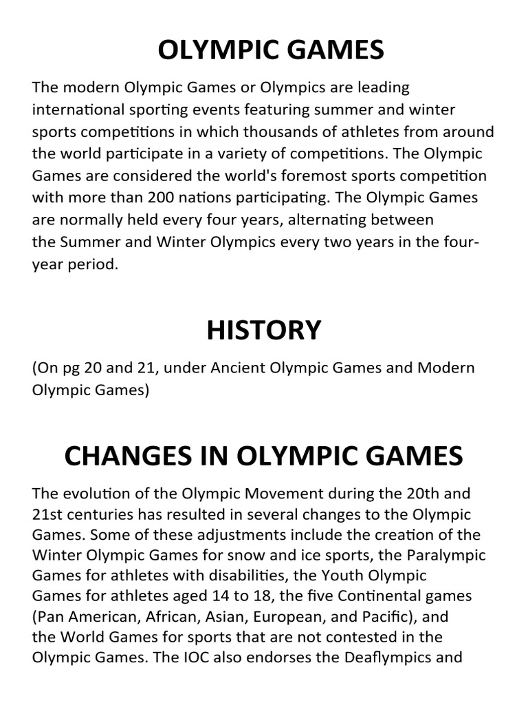 Physical Education Project File 1 | PDF | Olympic Games | Hobbies