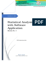 Statistical Analysis With Software Application: Module No. 5