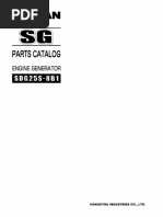 Parts Catalog Engine Generator SDG25S 8B1