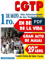 Primero de mayo, día internacional de los trabajadores