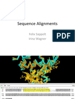 Sequence Alignments: Felix Sappelt Irina Wagner