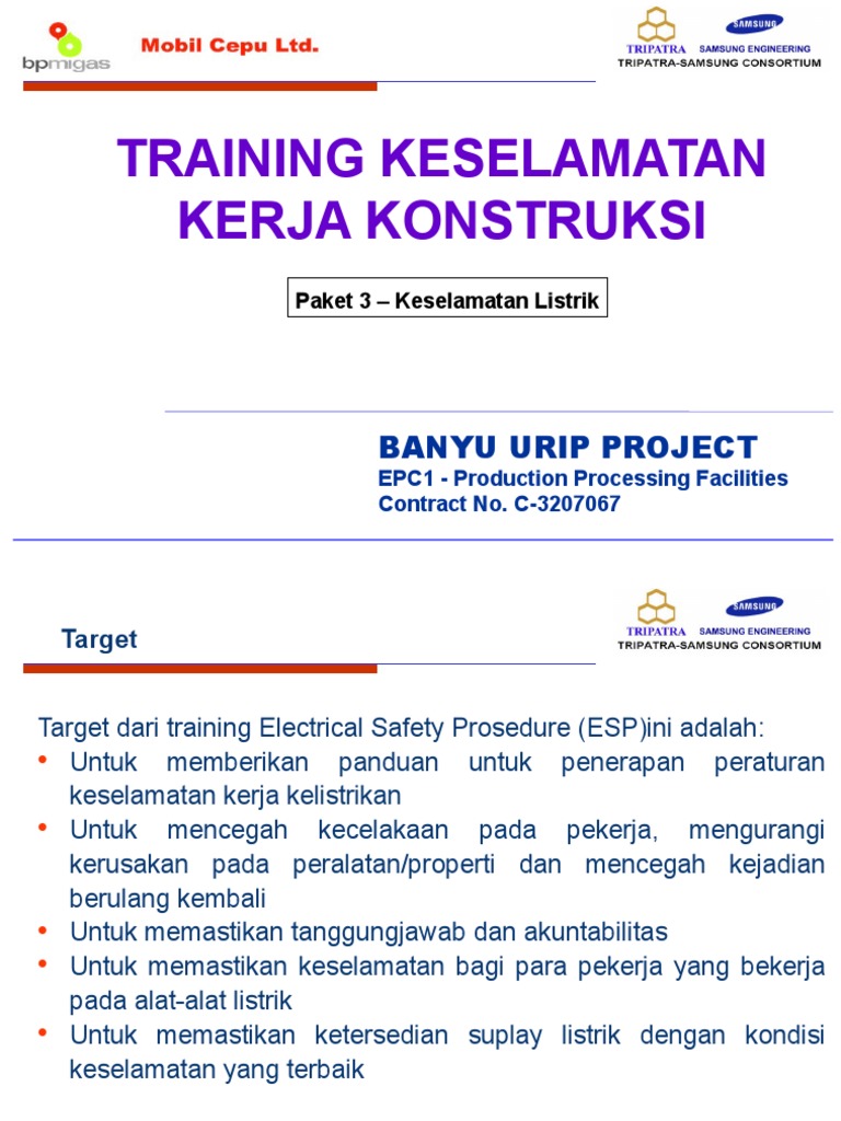 ELECTRICAL SAFETY Training Module PPTX Bahasa PDF