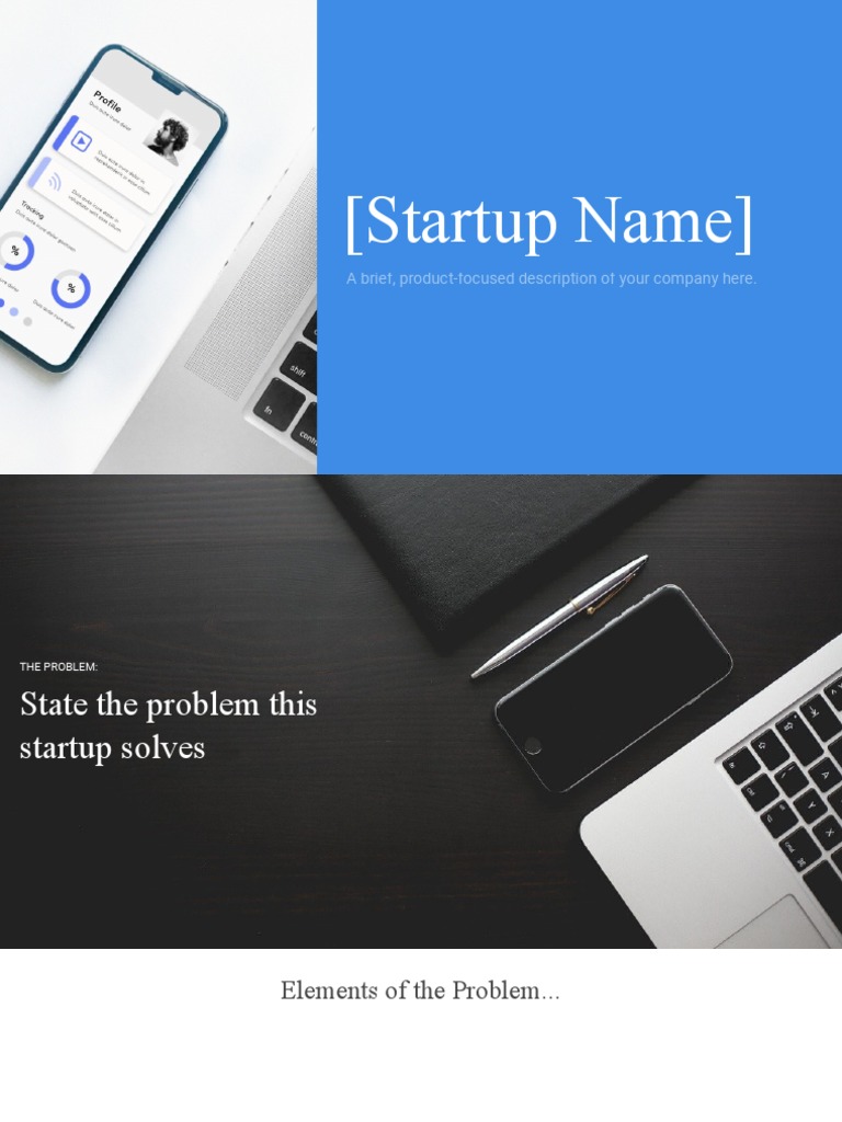 Startup Pitch Deck Template | PDF | Startup Company | Small Business ...