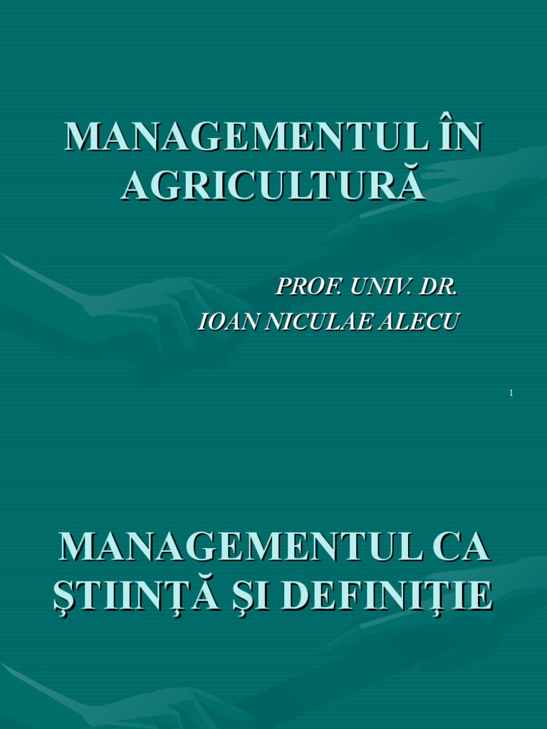 Curs Management General Si Strategic | PDF