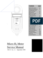Micro Medical Micro H2 Meter - Service Manual